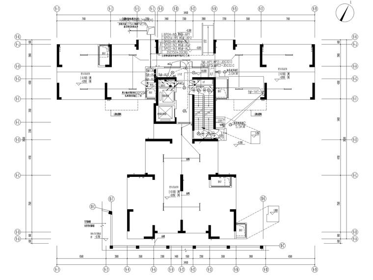 广东住宅楼建筑结构施工图资料下载-[广东]三十层住宅楼电气施工图（大院出图）