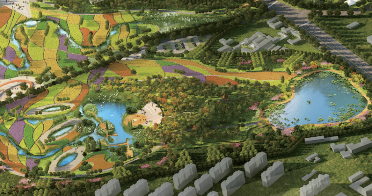 湿地土地利用变化资料下载-[乌鲁木齐]湿地公园城市主题乐园设计方案