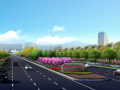 某省会城市经济开发区道路景观提质改造设计