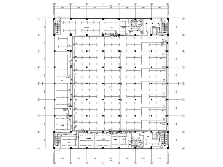 3万平钢结构施工图资料下载-[天津]1.3万平厂房电气施工图