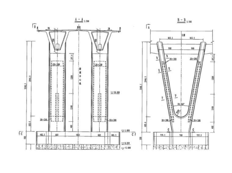 v型墩桥梁图纸资料下载-[浙江]大桥通航孔V型墩安全专项施工方案