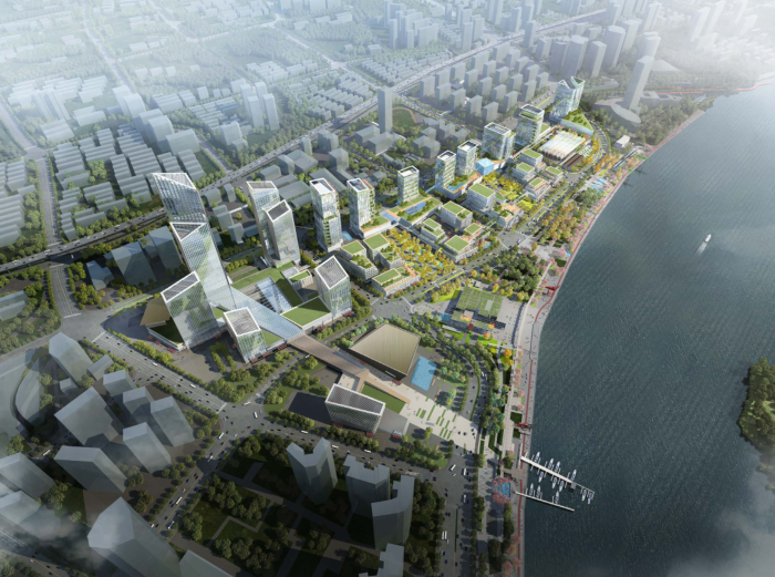 城市中心地块su资料下载-徐汇滨江WS3单元地块城市设计方案文本2018