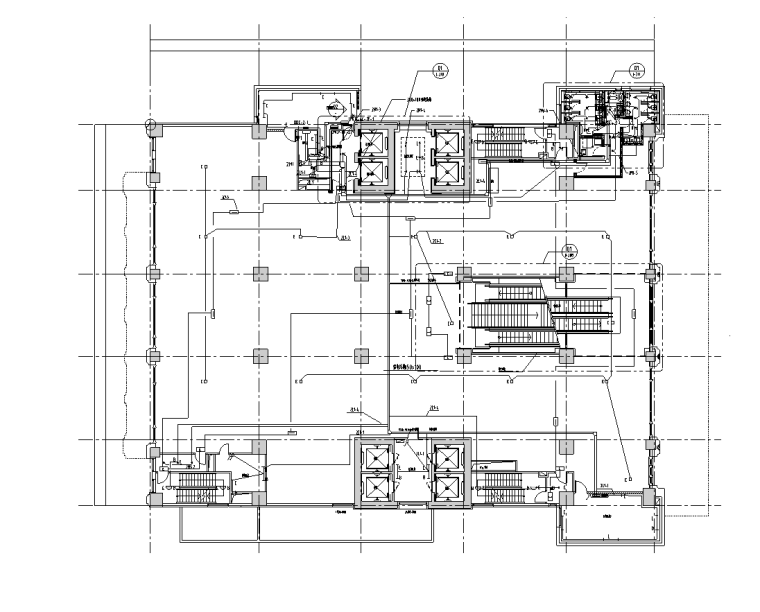 写字楼水路施工图资料下载-甲级6层写字楼电气施工图