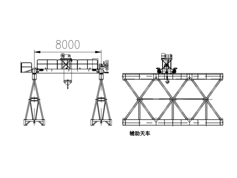 架桥机机构图纸资料下载-[浙江]郑州DP120-60型架桥机设计说明
