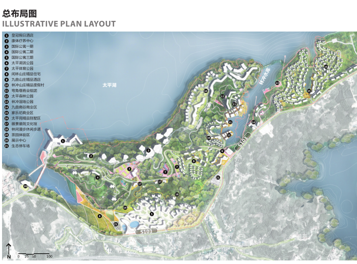 [安徽]黄山太平湖概念性整体规划文本2018-总布局图
