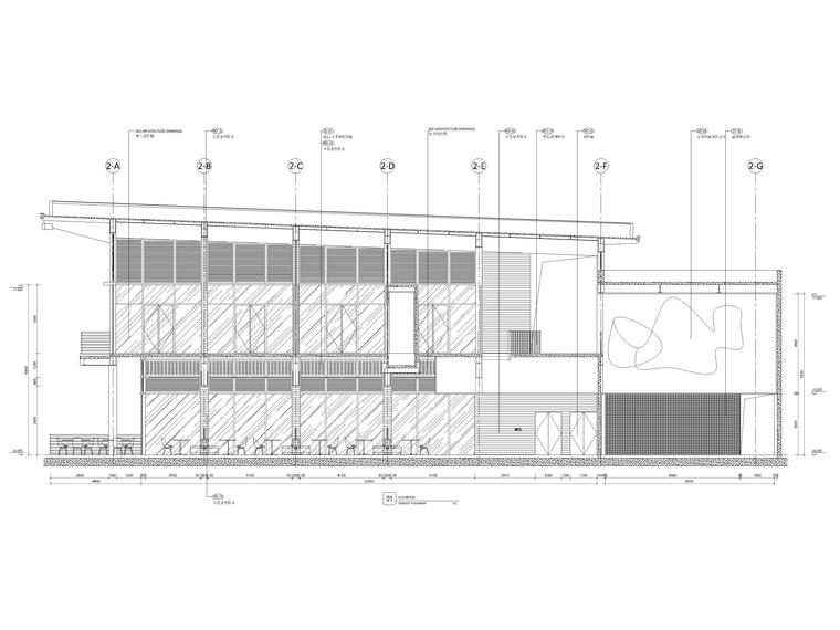 ​[苏州]五星度假酒店改扩建项目内装施工图-海鲜餐厅立面图