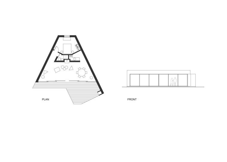 布罗姆利花园住宅平面图与立面图