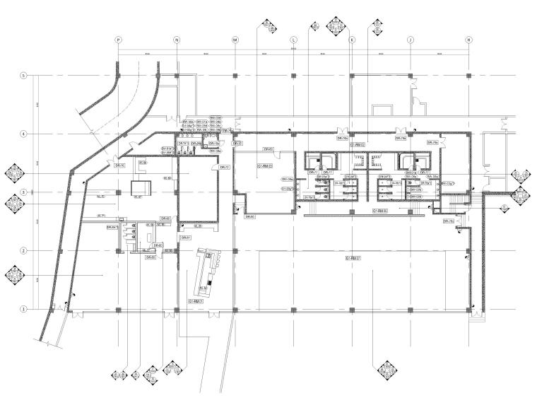 ​[苏州]五星度假酒店改扩建项目内装施工图-娱乐室平面布置图