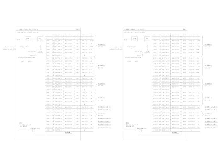 [重庆]数据中心强电施工图-6动力配电柜接线图