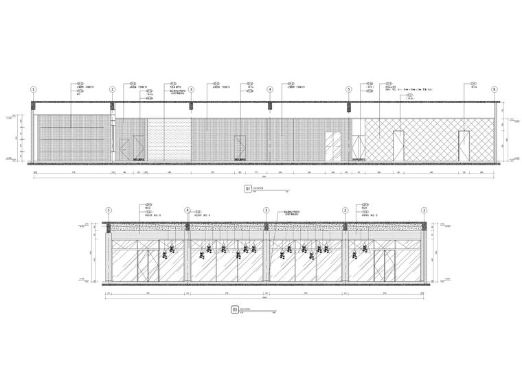 ​[苏州]五星度假酒店改扩建项目内装施工图-全日餐厅立面图