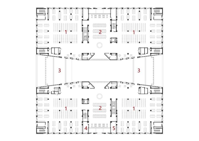 崔愷院士作品 | 东北大学浑南校区图书馆_22