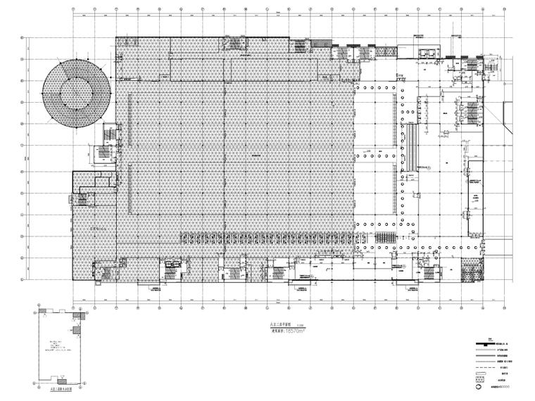 [浙江]嘉兴多层商场建筑设计项目施工图-A区二层平面图