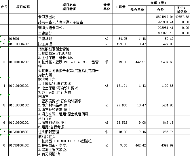 园区智慧管理系统工程量清单及招标控制价-分部分项工程和单价措施项目清单与计价表3