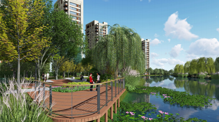 [上海]现代加州花园式居住区景观设计方案