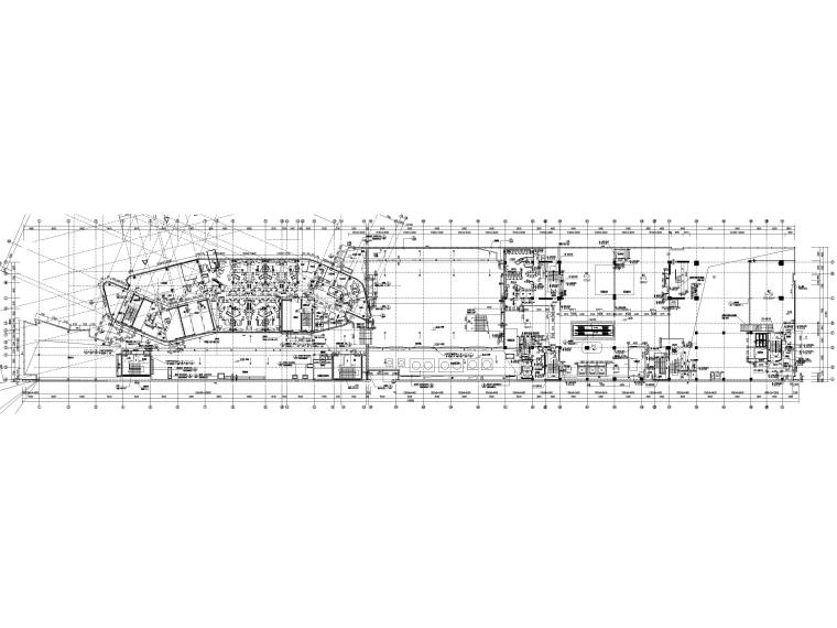 [北京]三里屯通盈中心刚结构商业建筑施工图-六层平面图