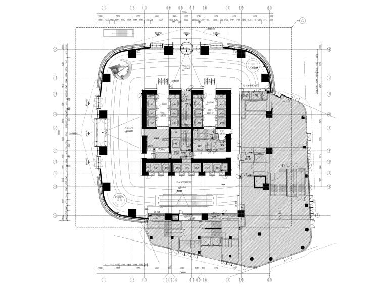 商业金融中心2000平资料下载-[深圳]金融中心办公楼室内装修设计施工图