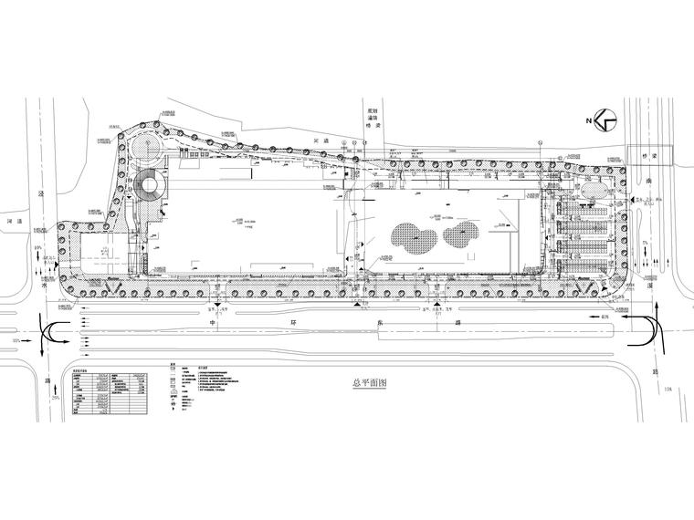 [浙江]嘉兴多层商场建筑设计项目施工图-总平面图