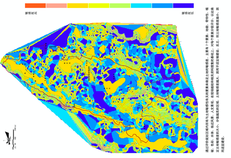 土地敏感性分析评价图