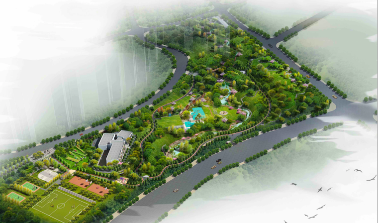 娱乐运动公园方案资料下载-[重庆]“运动主题”生态自然体育公园方案