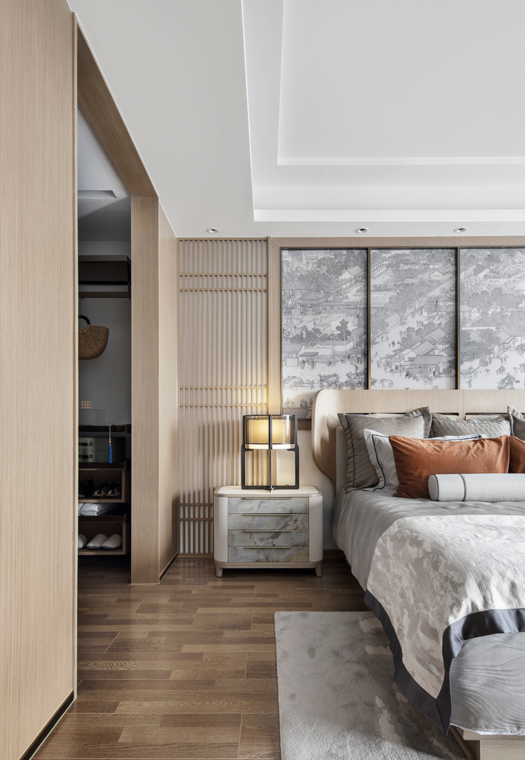 岭南新中式风的样板间-家装住宅装修设计案例-筑龙室内设计论坛