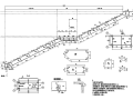 [重庆]33.5m工字形人行天桥工程施工图2020