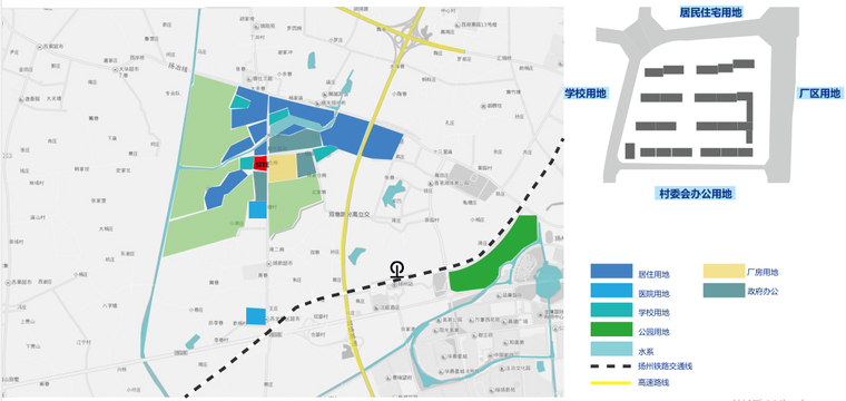 扬州44亩景观深化方案设计_改善型住宅景观-4-居民住宅用地分析