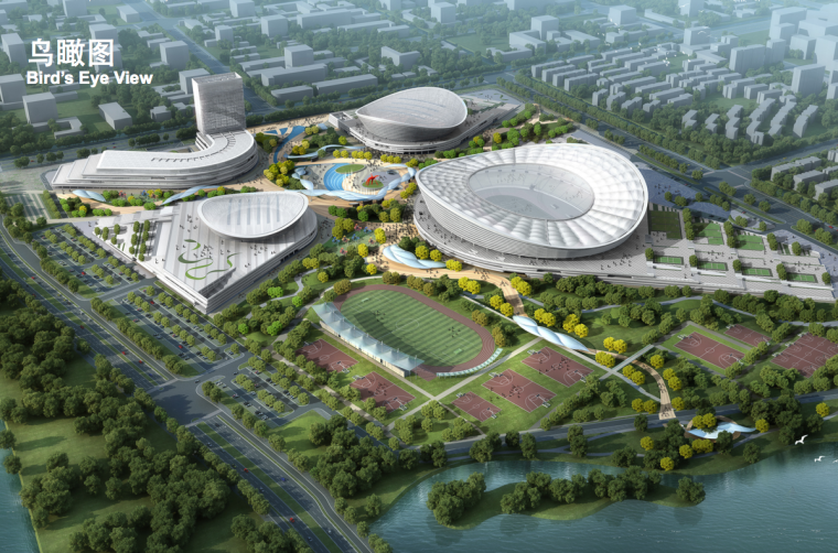 茶厂工业园区景观设计资料下载-[江苏]苏州工业园区体育中心景观设计方案