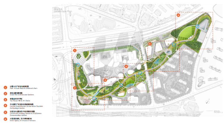 休闲城市森林绿轴公园 06 平面图