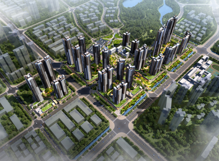 住区规划城市综合体资料下载-保达五联城市更新综合住区规划设计文本2016