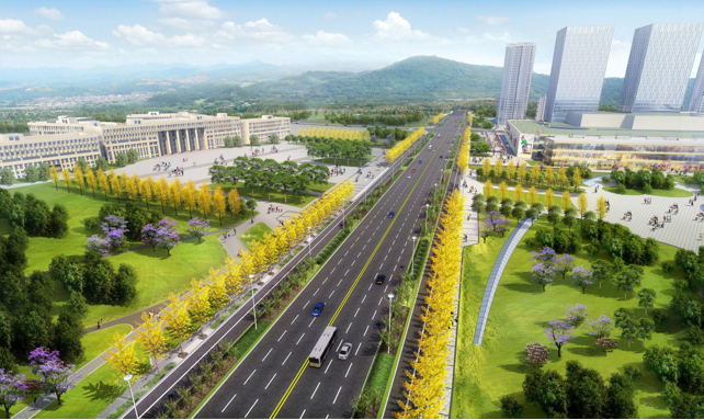 景观商业道路资料下载-[四川]遂宁街区商业景观大道设计提升方案