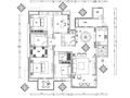 现代简约156㎡四室两厅住宅装修施工图设计