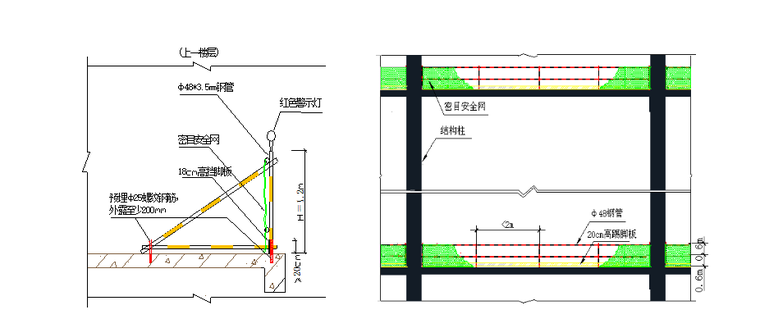 8层框架结构国际广场安全施工组织设计-05 楼层临边防护