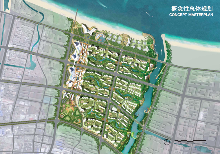 市县总体规划图纸资料下载-[山东]蓬莱沙河西地块概念性总体规划设计