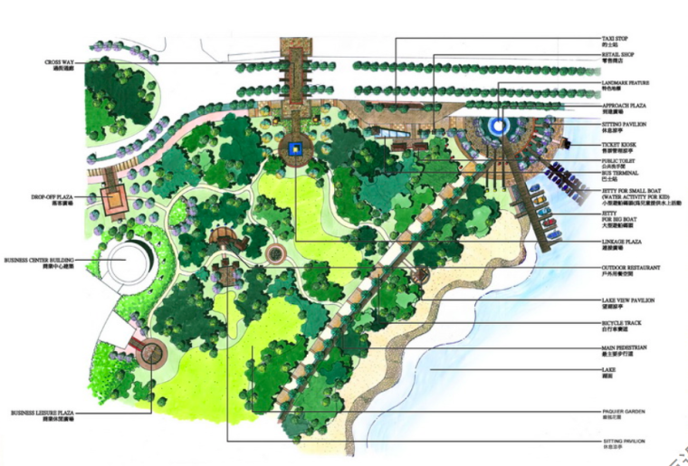 创意滨湖公园景观设计资料下载-[浙江]金华生态滨湖公园景观设计方案