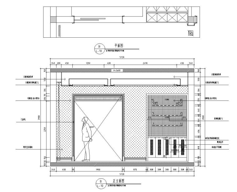 欧式风格整体家居施工图设计-立面图4