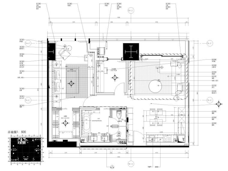 电气间装修图资料下载-[深圳]73㎡现代公寓样板间装修设计​施工图