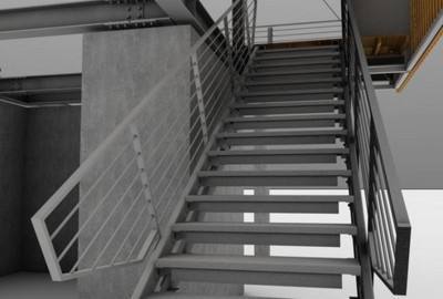 cad钢楼梯详图资料下载-钢楼梯安装检验批质量检验记录表