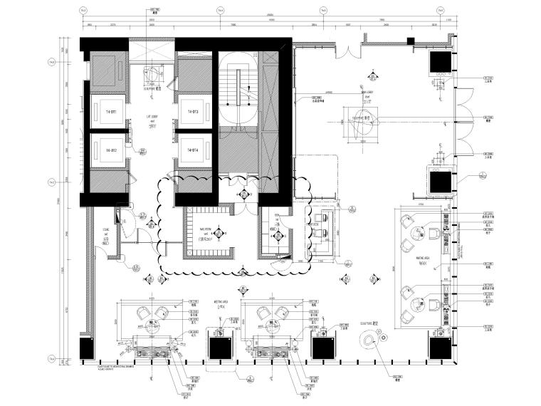 电梯大样施工图资料下载-[深圳]住宅公寓大堂+电梯间装修设计施工图