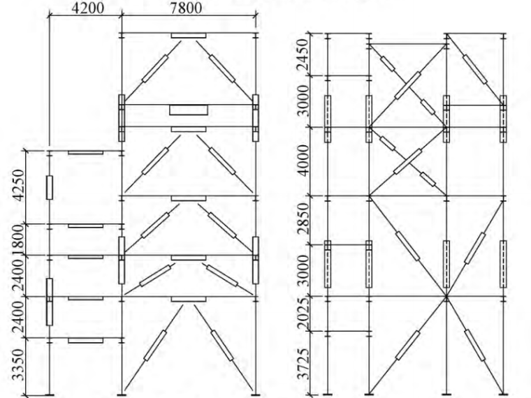 钢结构柱与梁节点图集资料下载-钢结构斜支撑与梁(柱)螺栓连接非抗震节点