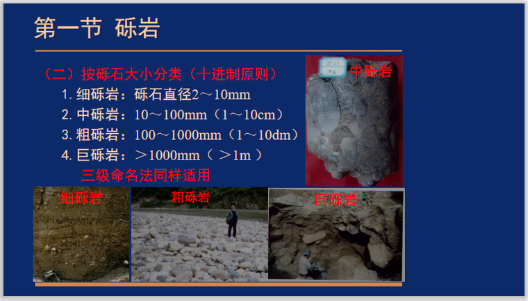 碎屑岩沉积环境和沉积环境资料下载-沉积岩与沉积相5.1陆源碎屑岩各论—砾岩