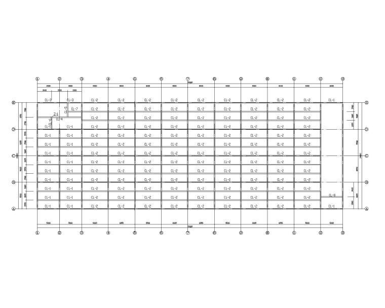 钢结构钢筋cad资料下载-某二层全钢结构框架超市施工图CAD