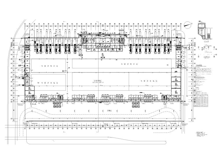 重庆机场丙类厂房给排水图纸含招标文件2019-一层给排水平面图