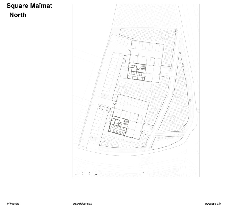 法国Square Ma?mat住宅区翻新-法国Square Ma?mat住宅区翻新平面图3