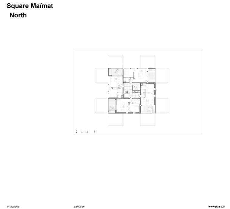 法国Square Ma?mat住宅区翻新-法国Square Ma?mat住宅区翻新平面图5