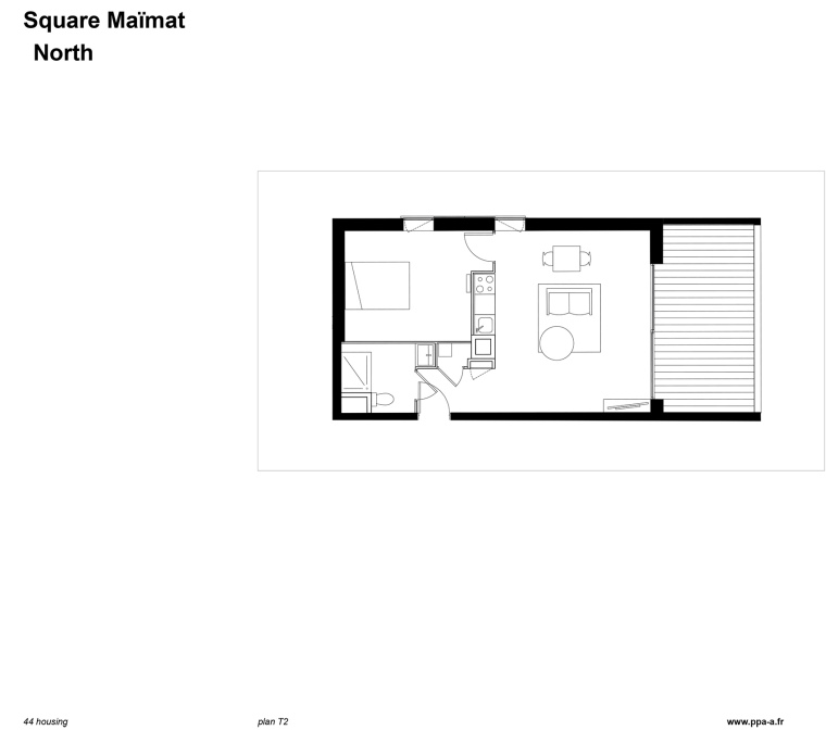 法国Square Ma?mat住宅区翻新-法国Square Ma?mat住宅区翻新平面图6