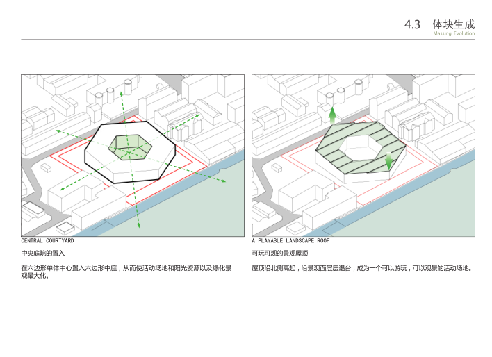 无锡庭院式16班幼儿园规划设计方案文本2019-体块生成