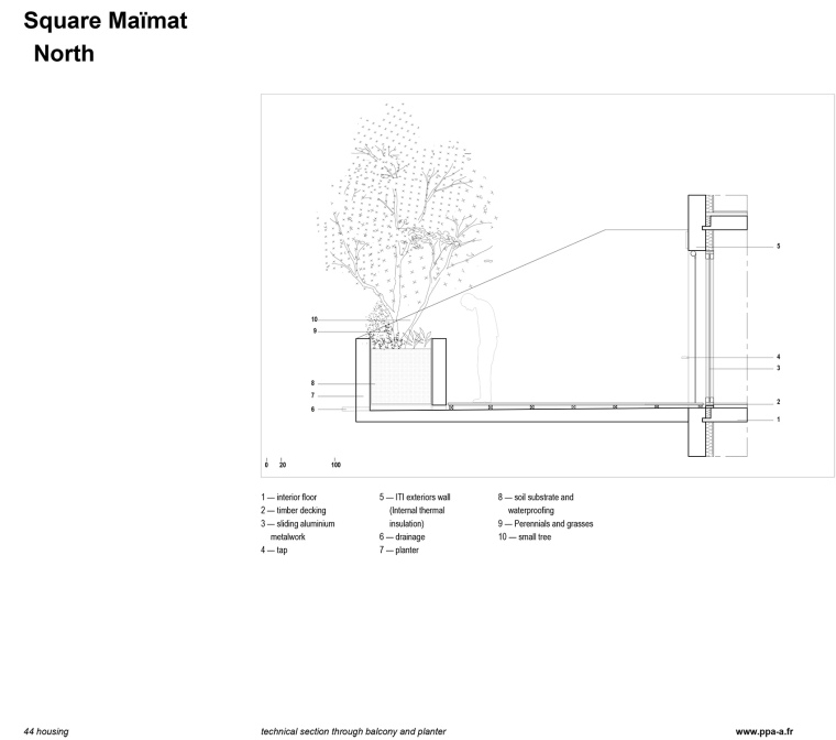 法国Square Ma?mat住宅区翻新-法国Square Ma?mat住宅区翻新剖面图3