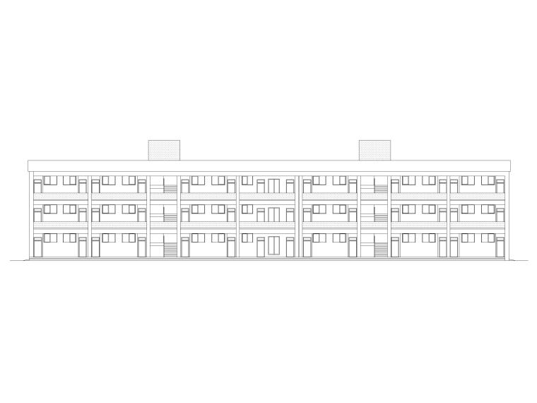 小区楼建筑su资料下载-山东三层框架结构小学教学楼建筑施工图2017