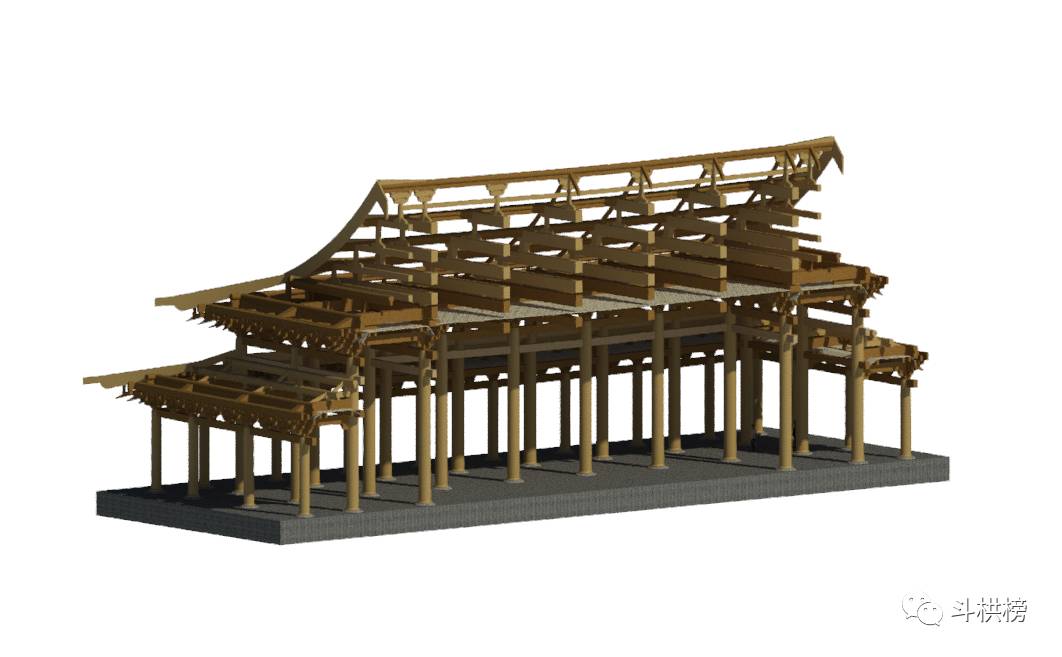 [分享]revit古建设计应用宋式十架椽身内双槽殿堂