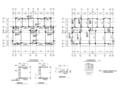 三层洋房住宅混凝土框架结构施工图CAD